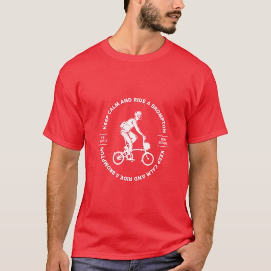 T-shirt Brompton Tshirt, Keep Calm and Ride a Brompton T-s (Devant)