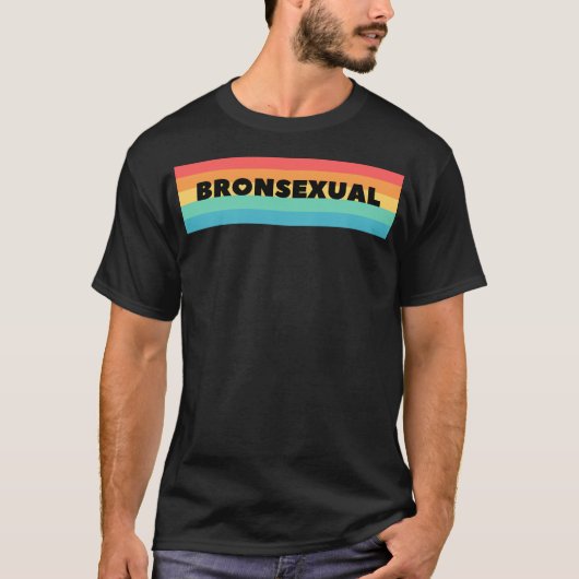 T-shirt Bronsexual (Arc-en-ciel) (Devant)