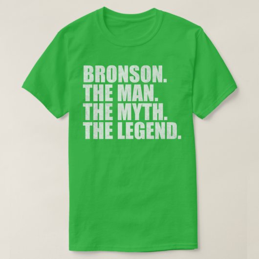 T-shirt Bronson Bronson Nom Bronson prénom (Design devant)