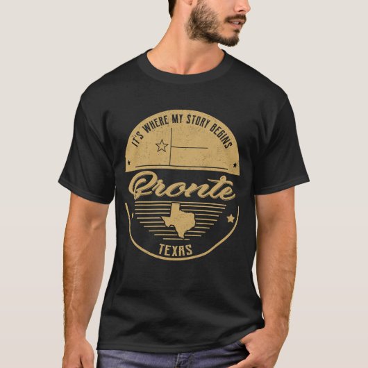 T-shirt Bronte Texas C'est là que commence mon histoire (Devant)