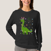 T-shirt Brontosaurus Bunny Oeufs Oeufs Jour de Pâques Dino (Devant)