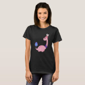 T-shirt Brontosaurus Bunny Oeufs Oeufs Jour de Pâques Dino (Devant entier)