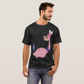 T-shirt Brontosaurus Bunny Oeufs Oeufs Jour de Pâques Dino (Devant entier)