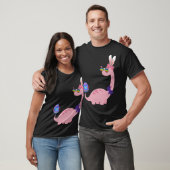 T-shirt Brontosaurus Bunny Oeufs Oeufs Jour de Pâques Dino (Unisexe)
