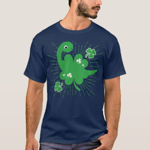 T-shirt Brontosaurus Jour de la Saint Patrick Dinosaur Sha