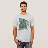 T-shirt Bronx New York City Typographie Carte Tee (Devant entier)