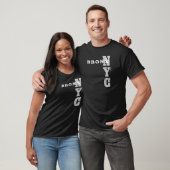 T-shirt Bronx Nyc Texte noir Design créatif (Unisexe)