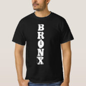 T-shirt Bronx Retro Classic Nyc New York City Valeur noire (Devant)