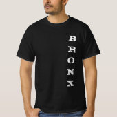 T-shirt Bronx Texte Classique Nyc New York City Valeur Noi (Devant)
