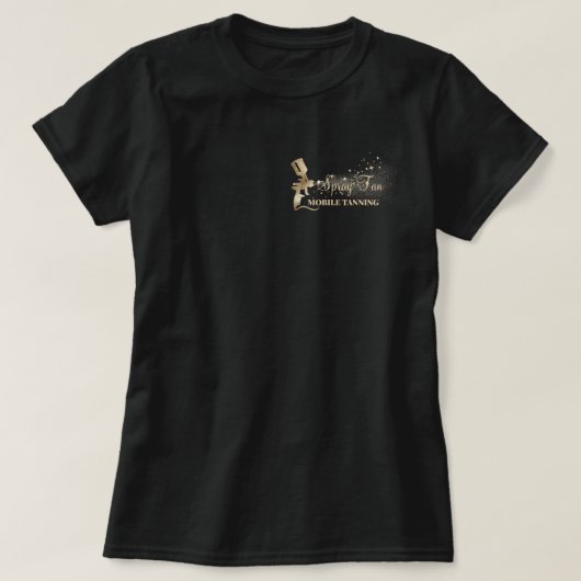 T-shirt Bronzage par pulvérisation de peinture Brown Dot (Design devant)