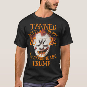 T-shirt Bronzé Reposé Prêt TRUMP VIE À L'ÉTAT BRUT