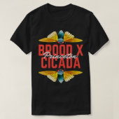 T-shirt Brood X Cicada Invasion Princeton New Jersey Bug L (Design devant)