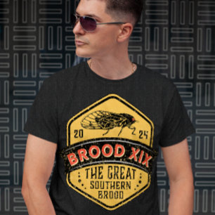 T-shirt Brood XIX Cicadas Great Southern Brood Grunge