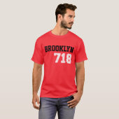T-shirt Brooklyn 718 (Devant entier)