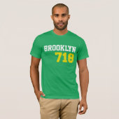 T-shirt Brooklyn 718 (Devant entier)