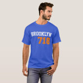 T-shirt Brooklyn 718 (Devant entier)