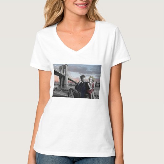 T-shirt Brooklyn B&W (Devant)