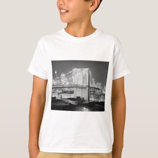 T-shirt Brooklyn Bridge New York USA (Devant)