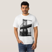 T-shirt Brooklyn Bridge Nyc New York Mens Modern (Devant entier)