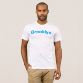 T-shirt Brooklyn (cyan) (Devant entier)