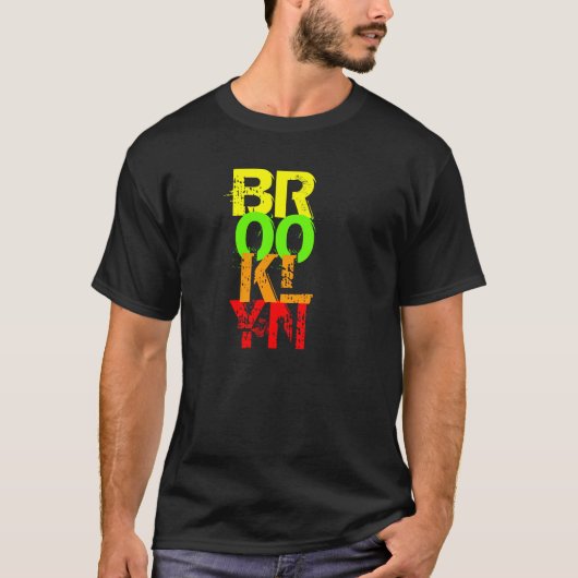 T-shirt Brooklyn en couleurs (Devant)