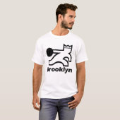 T-shirt Brooklyn Funny Bowling Graphisme Hommes femmes (Devant entier)