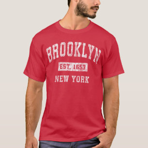 T-shirt Brooklyn New York NY Vintage Sports De établis