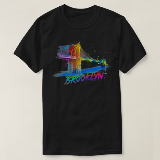 T-shirt Brooklyn New York où mon histoire commence mignon  (Design devant)