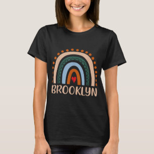 T-shirt Brooklyn Nom Personnalisé Funny Women Rainbow Bro