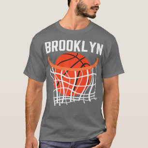 T-shirt Brooklyn ville de New York basketball net graphiqu