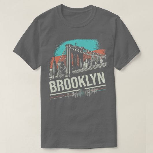 T-shirt Brooklyn Vintage Design (Design devant)