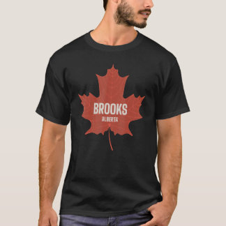 T-shirt Brooks Alberta Canada Patrimoine canadien Feuille 