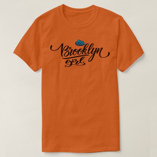 T-shirt Brookyln Girl Cute Cloud (Design devant)