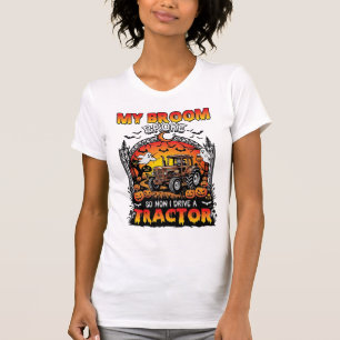 T-shirt Broom Broke Tractor Halloween Witch Ghosts_1