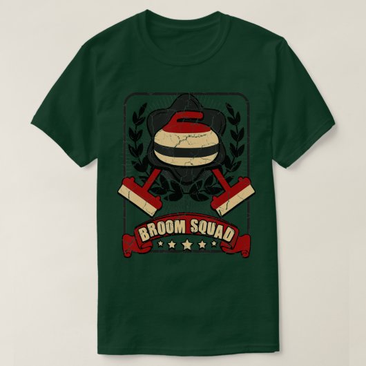 T-shirt Broom Squling Curling Funny Curler Sports d'hiver (Design devant)