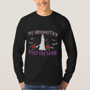 T-shirt Broomstick tourne sur le costume de sorcière à vin
