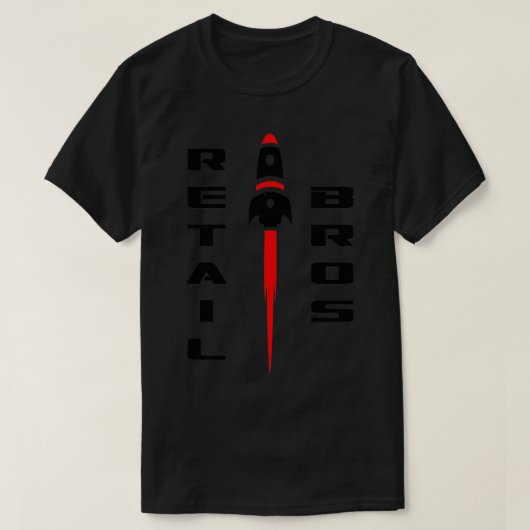 T-shirt Bros Rocket Retail Vers La Lune 1 (Design devant)