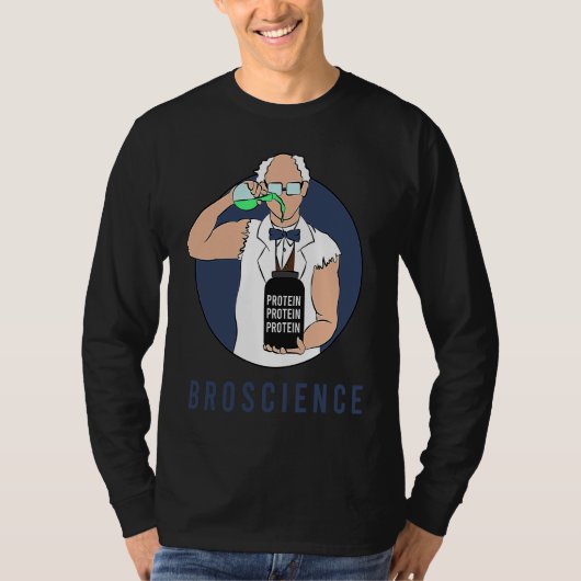 T-shirt Broscience Brofessor Gains Swoly Swole Reps For Br (Devant)