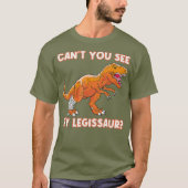 T-shirt Brossé Jambe Cute Dino Bone Dons Blessures Dinosau (Devant)