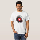 T-shirt Brosse Peint Vinyl Record Retro Grunge (Devant entier)