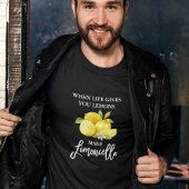 T-shirt Brosse Script Limoncello Lemons Noir