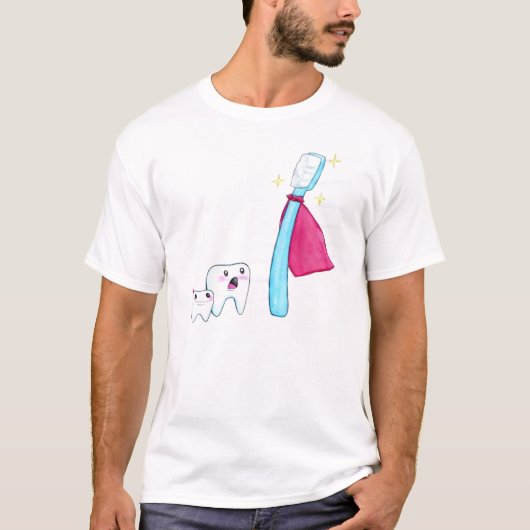 T-shirt "Brosse superbe !" Pièce en t (Devant)