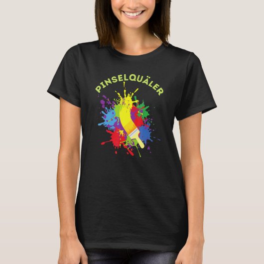 T-shirt Brosse tormentor peintre peintre artisanat vernish (Devant)