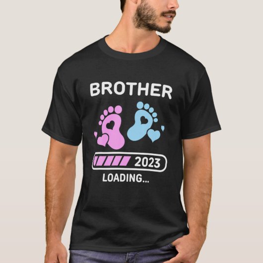 T-shirt Brother 2023 Chargement Faire-part de grossesse No (Devant)