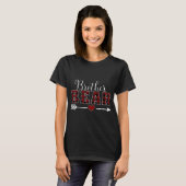 T-shirt Brother Bear Buffalo Plaid Arrow Heart Son Christa (Devant entier)