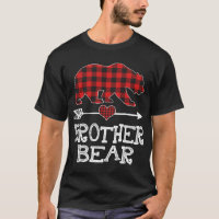 Brother Bear Christmas Pajama Red Plaid Buffalo Fa