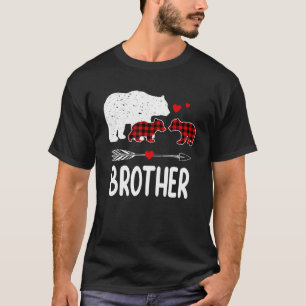 T-shirt Brother Bear, Red Buffalo Plaid Brother Bear Paja