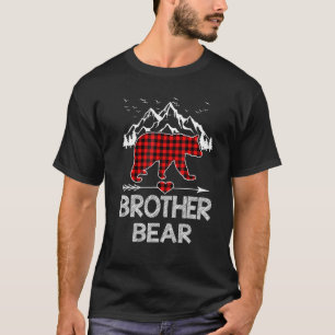 T-shirt Brother Bear Red Buffalo Plaid Brother Bear Pajama