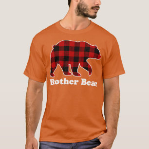 T-shirt Brother Bear Red Plaid Christmas Pajama Family