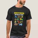 T-shirt Brother Birthday Crew Construction Excavator<br><div class="desc">Brother Birthday Crew Construction Excavator.</div>